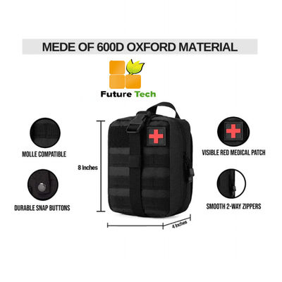 kopen 600D Oxford Stof Eerste Hulppak Emergency Bag CE/ISO13485 Gecertificeerd voor Tactisch Medisch Buitengebruik online vervaardiging