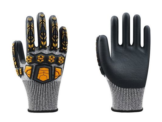 kopen EN388 Gecertificeerde antivibratiehandschoenen met nitrilzandlaag en inslagbestendigheid voor industriële veiligheid online vervaardiging