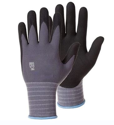 kopen Naadloze gebreide nylon veiligheidswerkhandschoenen met ademend waterwerend en gladwerend vermogen online vervaardiging