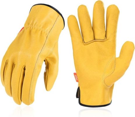 kopen Scheurbestendige leren handhandschoenen met behendigheid en gemakkelijk aan-uit-ontwerp voor veilig werken online vervaardiging