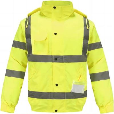 kopen ANSI-gecertificeerd waterdicht thermisch reflecterend regenjack Hoge zichtbaarheid voor constructie en oliegas online vervaardiging