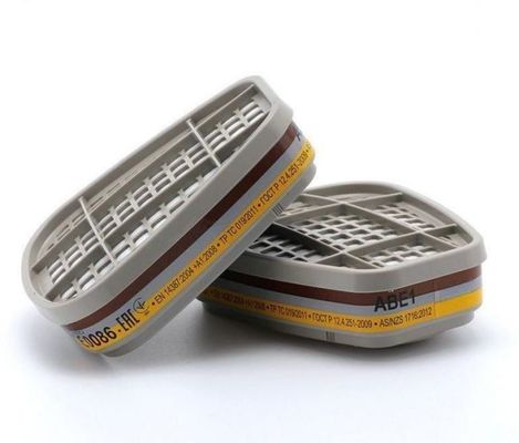 kopen CE-gecertificeerd gascartridgefilter met bajonetverbinding en actief koolstofmateriaal voor accessoires voor respiratoren online vervaardiging