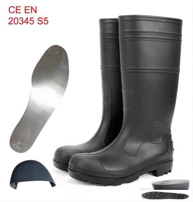 kopen De rubber van de Bedrijfsveiligheidsgumboots van S5 van de de Gomlaars van Pvc Antiineenstorting online vervaardiging