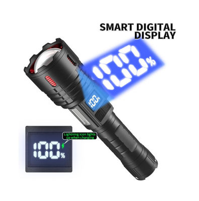 kopen Krachtige 1500-1600 lumen LED-zaklamp, zaklamp met oplaadbare Type-C USB en telescopische zoom voor kamperen, wandelen buiten online vervaardiging