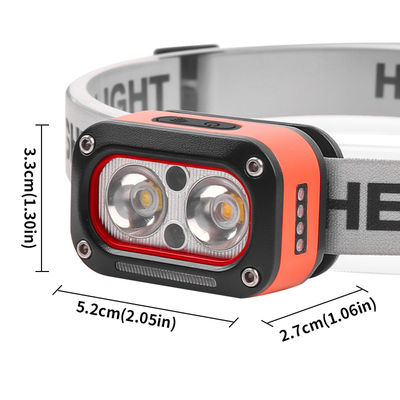 kopen LED-koplamp 200-400 lumen IPX4 waterdicht met verstelbare lichthoek voor buitenactiviteiten online vervaardiging