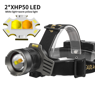 kopen OEM High Lumen oplaadbare LED koplamp, Zoombare waterdichte USB-C koplamp voor buiten en werk    FT-H651A-serie online vervaardiging
