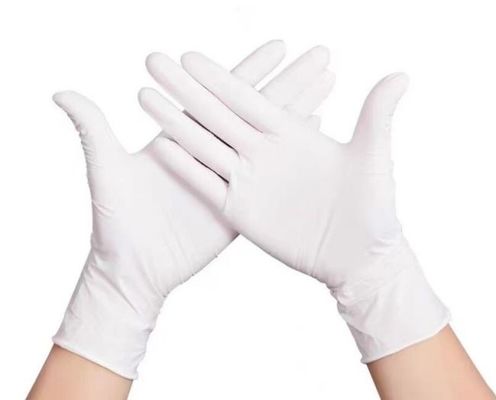 Goede prijs. Eenmalige poedervrije latexhandschoenen met textuurgrijp op de vingertoppen en CE-EN455-certificering online