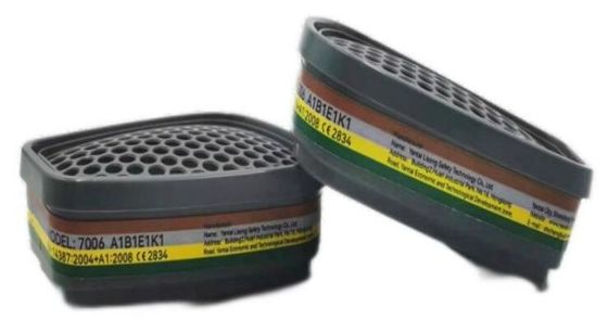 Goede prijs. Geactiveerde koolstof CE-gecertificeerde gascartridgefilter met bajonetverbinding voor respiratortoebehoren online