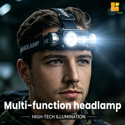 Goede prijs. RGB LED Hoofdlamp Werklicht met Type-C Oplaadbaar en IPX4 Waterdicht voor Buitenactiviteiten Online
